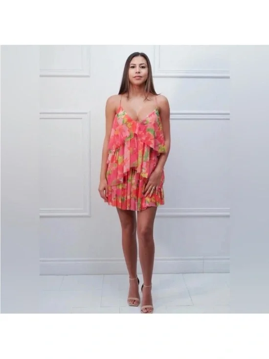 ZARA PRINTED TULLE DRESS - Picture 4 of 14